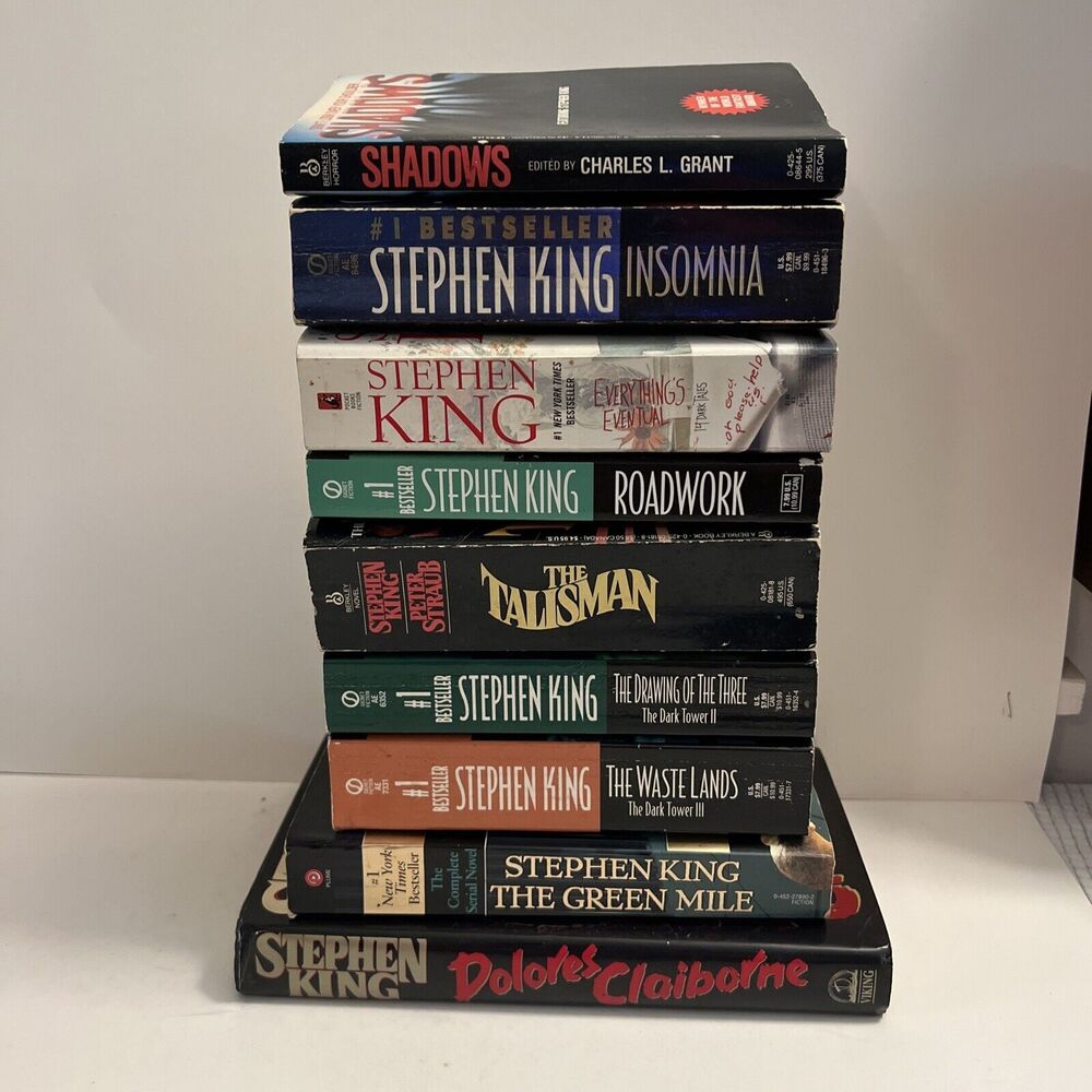 Vintage Lot Of 9 Stephen King books